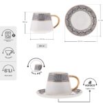 Karaca Globe 6 Kişilik Kahve Fincanı Takımı 80 ml - Görsel 2