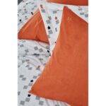 Marie Claire Export Nevresim Takımı Checkmate 100% Pamuk Twin Takım Oranj - Görsel 2