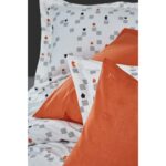 Marie Claire Export Nevresim Takımı Checkmate 100% Pamuk Twin Takım Oranj - Görsel 3