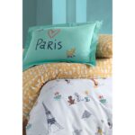 Marie Claire Export Çocuk Nevresim Takımı Olympıcs 100% Pamuk Saten Tek Kişilik Sarı - Görsel 3