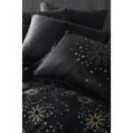 Marie Claire Export Nevresim Takımı Stars 100% Pamuk Saten Battal Takım Black - Görsel 3