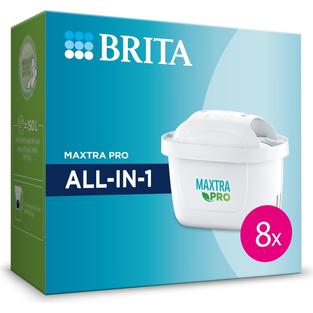 110000574793679.jpg BRITA Maxtra Pro All-In-1 Yedek Su Arıtma Filtresi 8'li - Görsel 1