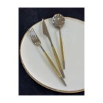 Aryıldız Qubra Prestige Mat Gold 84 Parça Çatal Kaşık Bıçak Takımı