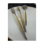 Aryıldız Qubra Prestige Mat Gold 84 Parça Çatal Kaşık Bıçak Takımı - Görsel 2