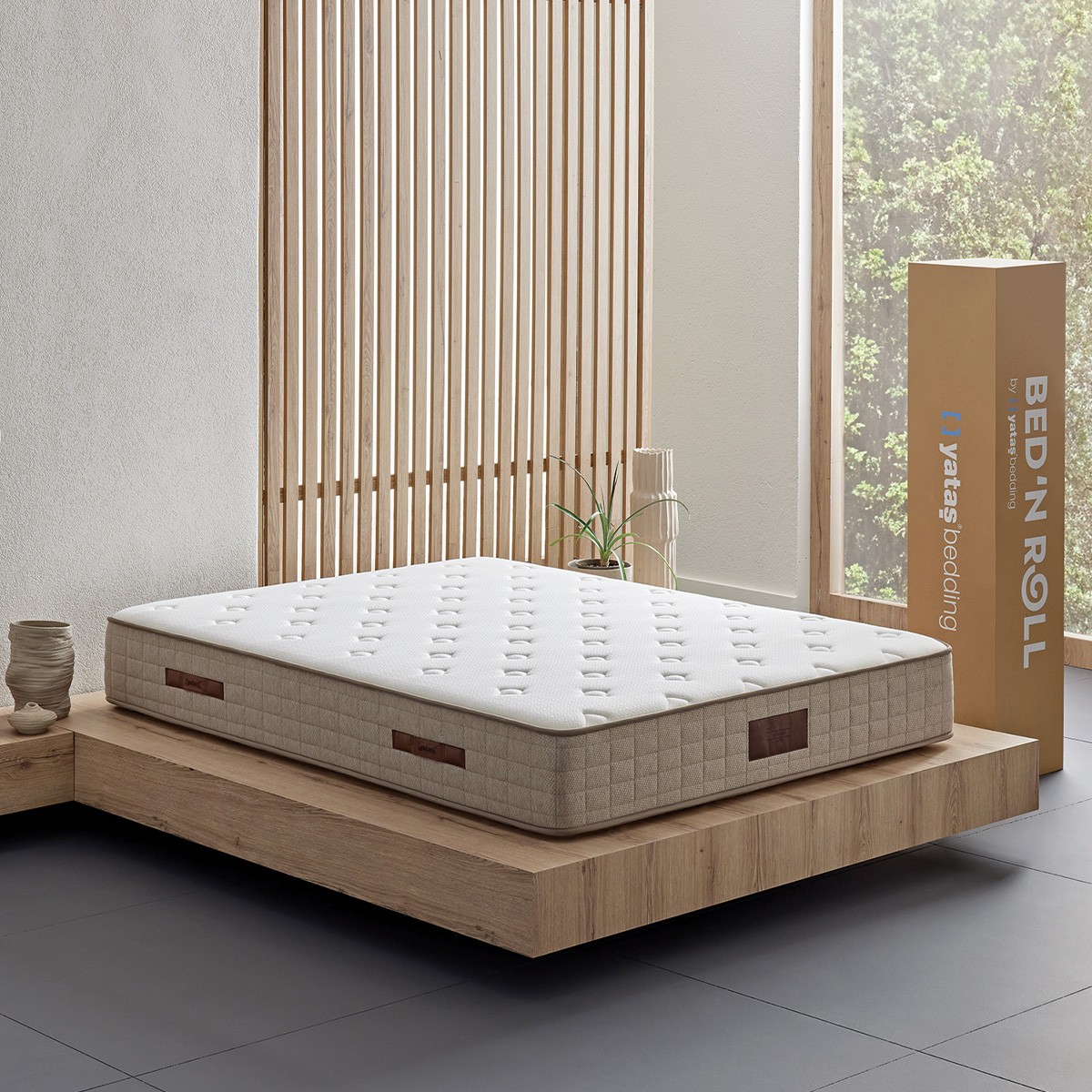 110000577455029.jpg Yataş Yaylı Yatak 30 cm Roll Pack Sert Konforlu Çift Taraflı Bej Üst Düzey Uyku Konforu - Görsel 1