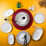 Aryıldız Ales 29 Parça 6 Kişilik Renkli Porselen Yemek Takımı