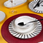 Aryıldız Ales 29 Parça 6 Kişilik Renkli Porselen Yemek Takımı - Görsel 3