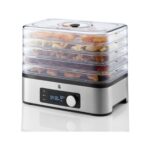 WMF Meyve ve Sebze Kurutma Makinesi 220W – 5 Kademeli, Sessiz Çalışma, Cromargan Paslanmaz Çelik, Almanya Üretimi, Siyah