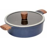 Lacena Lacivert 22CM Basık Tencere