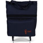 Ent Çanta ENT CANTA Nergis Model Su Geçirmez, Ağır Yüklerde Yardımcı, 2 Tekerli ve Katlanabilir Alışveriş ve Seyahat Çantası - Lacivert - Görsel 3