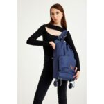 Ent Çanta ENT CANTA Çiğdem Model Su Geçirmez, Ağır Yüklerde Yardımcı, 2 Tekerli ve Katlanabilir Alışveriş ve Seyahat Çantası 600 Denye-Lacivert - Görsel 4