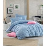 Mert Collection Çarşı Tek Kişilik Yorgan Kılıfı 1 Adet Yastık Kılıfı Yıldız Desen