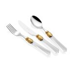 Rivadossi Vittoria Ring Şeffaf Çatal Bıçak Seti 75 Parça