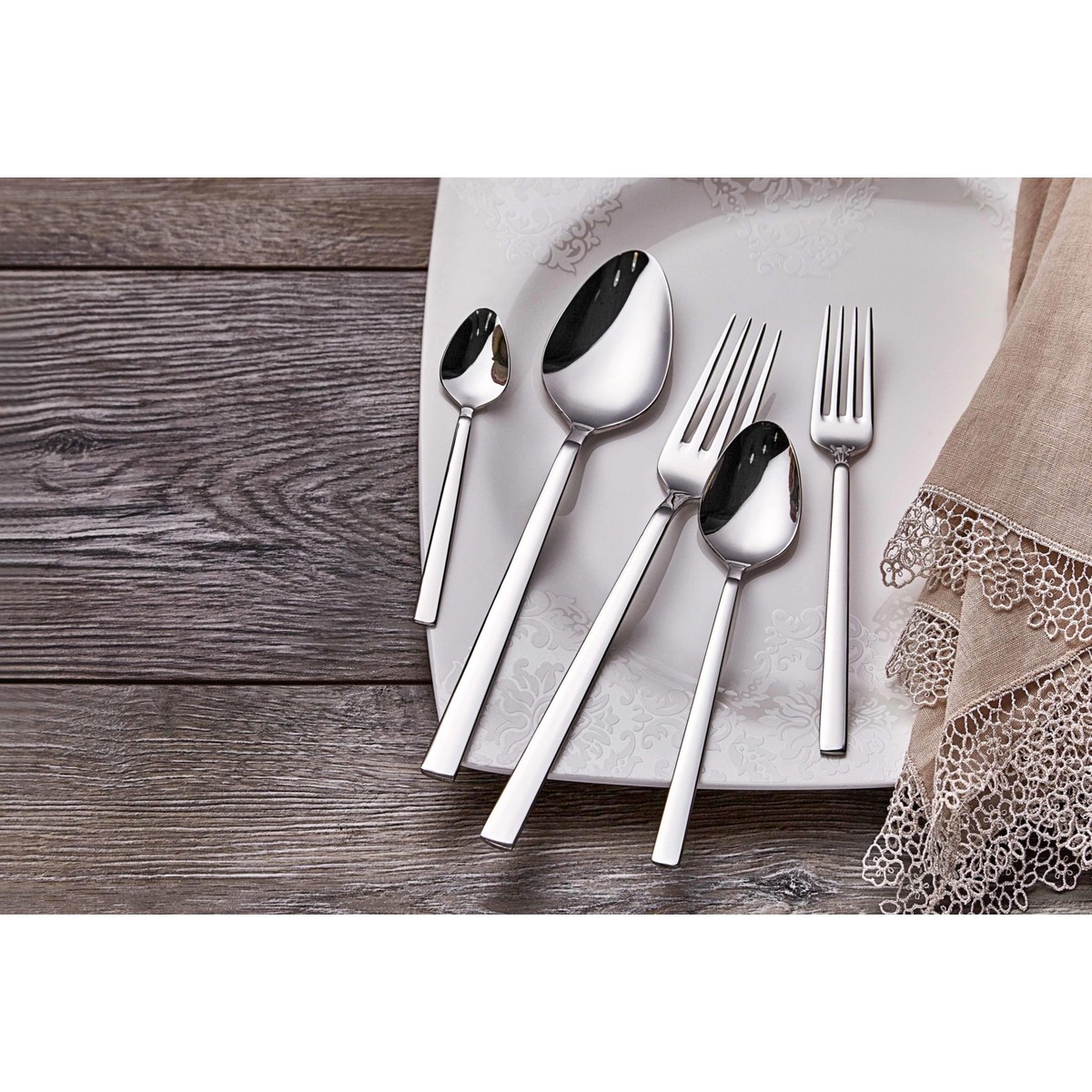 110000587588856.jpg Onon Olimpos 30 Parça Çatal Kaşık Seti 18/10 - Görsel 1