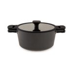 Jumbo Black Cook 7 Parça Alüminyum Döküm Tencere Seti – Titanyum ve 3 Kat Diamond Kaplama, Ergonomik Saplı, Kolay Temizlenen, 20-24-28 cm - Görsel 2