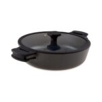 Jumbo Black Cook 7 Parça Alüminyum Döküm Tencere Seti – Titanyum ve 3 Kat Diamond Kaplama, Ergonomik Saplı, Kolay Temizlenen, 20-24-28 cm - Görsel 3