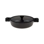 Jumbo Black Cook 7 Parça Alüminyum Döküm Tencere Seti – Titanyum ve 3 Kat Diamond Kaplama, Ergonomik Saplı, Kolay Temizlenen, 20-24-28 cm - Görsel 4