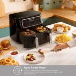 Karaca Air Pro Cook Duo Köz Xxxl 4+4 Litre Airfryer Ruby 8 Kişilik - Görsel 2