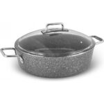 Karaca Salvador Biogranit Karnıyarık Tenceresi - Dayanıklı Granit Kaplama, Cam Kapaklı, 30 x 8,5 cm, 5,3 Litre - Görsel 5