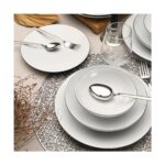 Güral Porselen Atina Platin Iki mm File 54 Parça 12 Kişilik Porselen Yemek Takımı