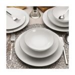 Güral Porselen Atina Platin Iki mm File 54 Parça 12 Kişilik Porselen Yemek Takımı - Görsel 3