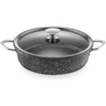 Fithome Döküm Granit Fırına Girebilir Yanmaz Yapışmaz Pilav Karnıyarık Tenceresi - Görsel 2