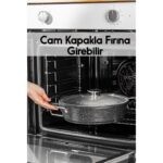Fithome Döküm Granit Fırına Girebilir Yanmaz Yapışmaz Pilav Karnıyarık Tenceresi - Görsel 3
