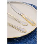 Lugga Mira Gold Tatlı Çatal Kaşık Bıçak Takımı 6 Kişilik 18 Parça - Görsel 2