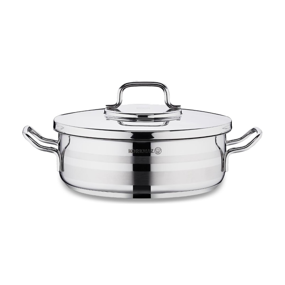 110000597332140.jpg Korkmaz Astra2 Kısa Tencere 26X8,5 - Görsel 1