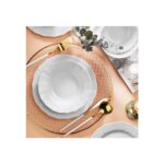 Porland Wavy Beyaz 18 Parça Yemek Takımı