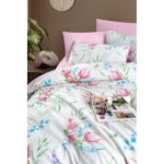 My Story Mystory Lastikli Çarşaflı Çift Kişilik Nevresim Takımı Tulip - Görsel 2