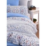 My Story Mystory Lastikli Çarşaflı Çift Kişilik Nevresim Takımı Bluem - Görsel 4