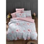 My Story Lastikli Çarşaflı Çift Kişilik Nevresim Takımı Rose