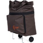 Ent Çanta ENT CANTA Nergis Model Su Geçirmez, Ağır Yüklerde Yardımcı, 2 Tekerli ve Katlanabilir Alışveriş ve Seyahat Çantası - Kahve - Görsel 2