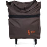 Ent Çanta ENT CANTA Nergis Model Su Geçirmez, Ağır Yüklerde Yardımcı, 2 Tekerli ve Katlanabilir Alışveriş ve Seyahat Çantası - Kahve - Görsel 3