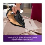 Philips DST7040/80 7000 Serisi Buharlı Ütü, 2800 W, 50 g/dakika Sürekli Buhar, 250 g Şok Buhar, SteamGlide Elite, Siyah ve Altın Rengi, - Görsel 2