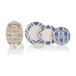 Schafer Volte 55 Parça Porselen Yemek Takımı Lacivert - Görsel 2