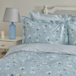 Karaca Home Daisy  Pamuk Çift Kişilik Nevresim Takımı Mint Mavi (Pp) - Görsel 4