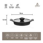 Amboss Astral Cam Kapaklı Granit 6 Parça Döküm Sahan (Omlet) Seti - Görsel 2