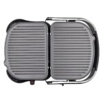 Korkmaz Castron Tost Makinesi Gri-Krom 1800 W A324-08 - Görsel 3