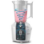 Philips 3000 Serisi Blender, ProBlend Teknolojisi, 450W, 1,9 Lt, Paslanmaz Çelik Bıçaklar, Beyaz, HR2041/00 - Görsel 3