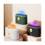 Internet Ultrasonik Hava Nemlendirici Difüzör Simülasyon Alev Işığı Sessiz Aromaterapi Esansiyel Yağı Difüzör Yeşil (Yurt Dışından) - Görsel 2