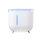 Internet 2000ML Çift Memeli Hava Nemlendirici Difüzör Coloful LED Serin Mist Maker Sisleyici Ev Ofis Için Beyaz (Yurt Dışından)