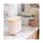 Internet 2000ML Çift Memeli Hava Nemlendirici Difüzör Coloful LED Serin Mist Maker Sisleyici Ev Ofis Için Beyaz (Yurt Dışından) - Görsel 2