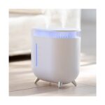 Internet 2000ML Çift Memeli Hava Nemlendirici Difüzör Coloful LED Serin Mist Maker Sisleyici Ev Ofis Için Beyaz (Yurt Dışından) - Görsel 4