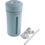 Internet 270 ml Fincan Hava Nemlendirici USB Uçucu Yağ Difüzörü Ev Ofis Için Aromaterapi Difüzör Nemlendirici LED Gece Işığı Lambası (Mavi) (Yurt Dışından)