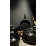 Bena Life 9 Parça Döküm Tencere Seti Black