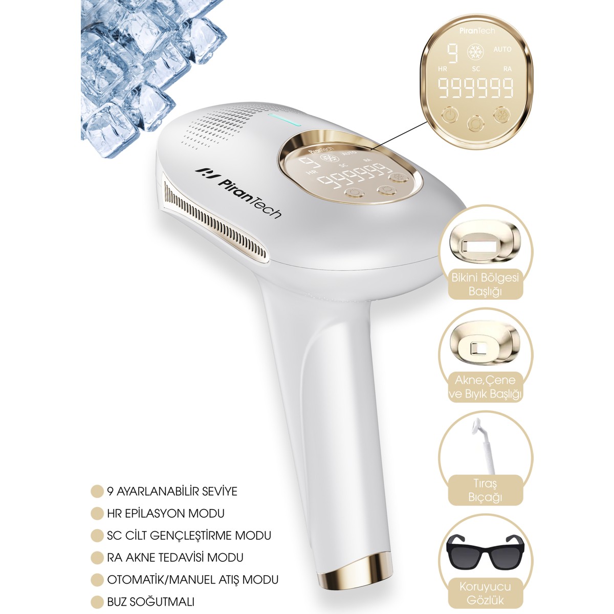 110000610939804.jpg Pirantech Bhrl-08 Buz Lazer Epilasyon 999.999 Atım- Cilt Gençleştirici - Lazer Epilasyon Aleti - Görsel 1