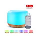 Internet 500 ml Ultrasonik Hava Nemlendirici Işık Uçucu Yağ Difüzör Ev Arıtma Anyon Mist Maker LED Lamba ile Abd Tak Kahverengi (Yurt Dışından)