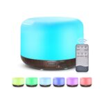 Internet 500 ml Ultrasonik Hava Nemlendirici Işık Uçucu Yağ Difüzör Ev Arıtma Anyon Mist Maker LED Lamba ile Abd Tak Kahverengi (Yurt Dışından) - Görsel 2